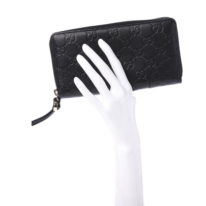 Gucci Guccissima Signature Microguccissima Bree Zip Around Wallet Black 2 of 10