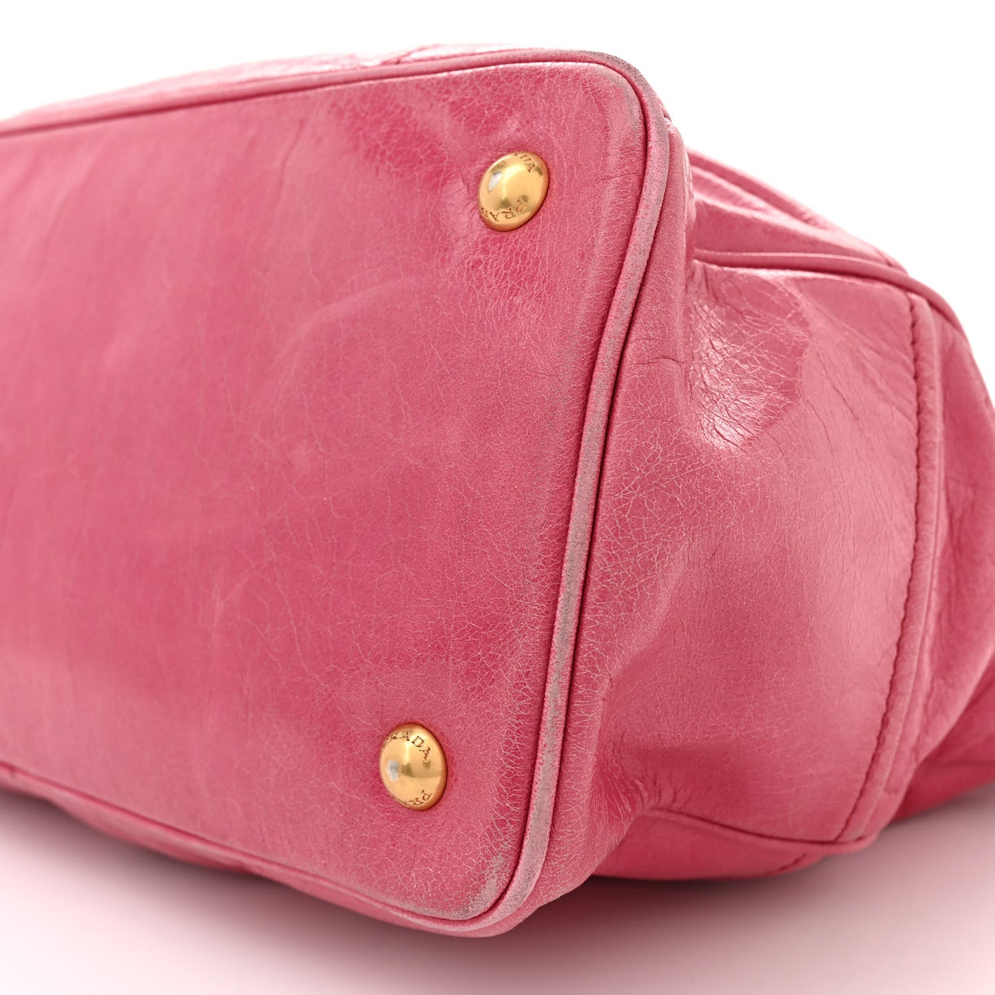 Vitello Shine Shopping Satchel Peonia