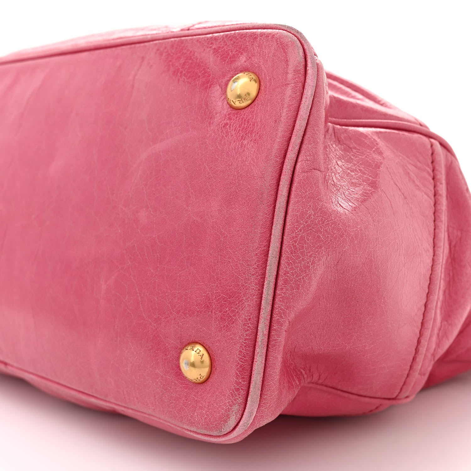 Prada Vitello Shine Shopping Satchel Peonia 10 of 23