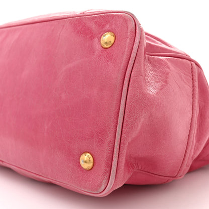 Prada Vitello Shine Shopping Satchel Peonia 10 of 23