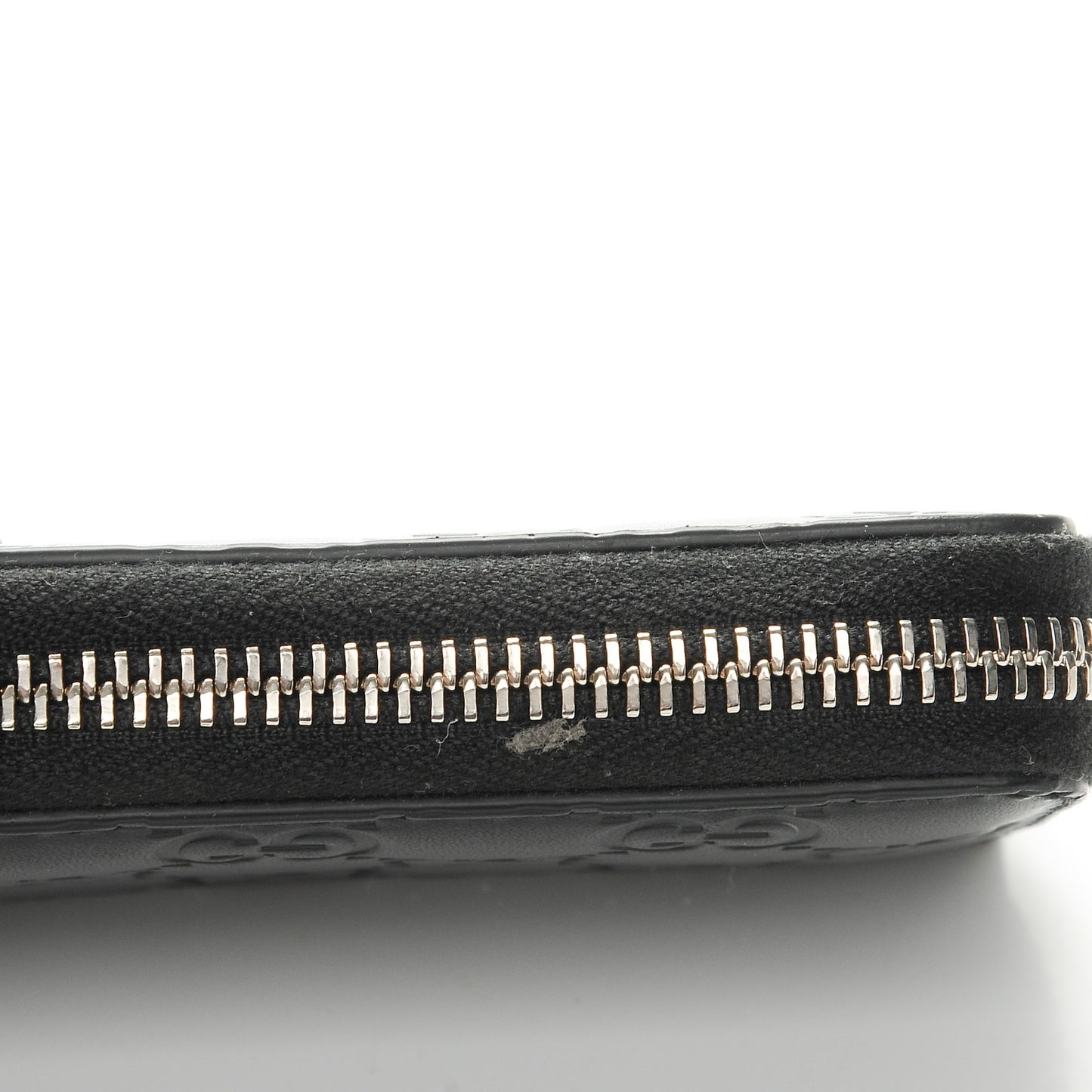 Guccissima Zip Around Card Case Black