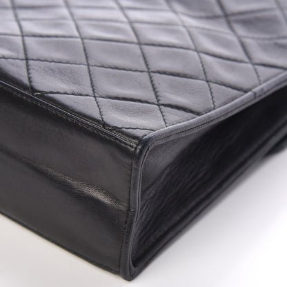 Chanel Lambskin Quilted CC Tassel Shoulder Flap Bag Black 12 of 13