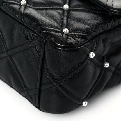 Chanel Lambskin Quilted Pearl Studded Flap Black 6 of 15