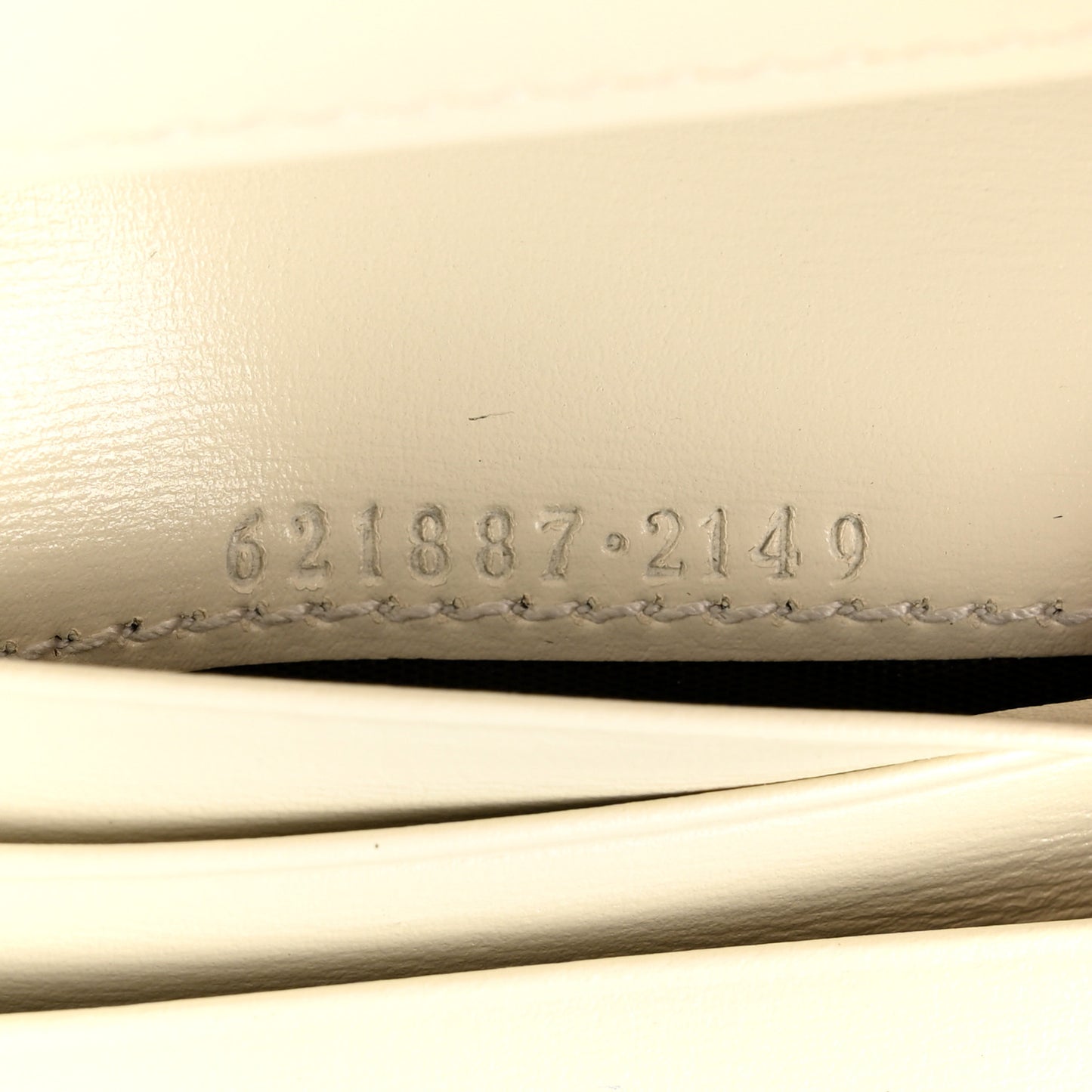 Boarded Plutone Calfskin Horsebit 1955 Card Case Wallet Mystic White