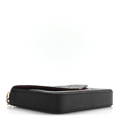Louis Vuitton Empreinte Monogram Giant Felicie Pochette Black Beige 9 of 23