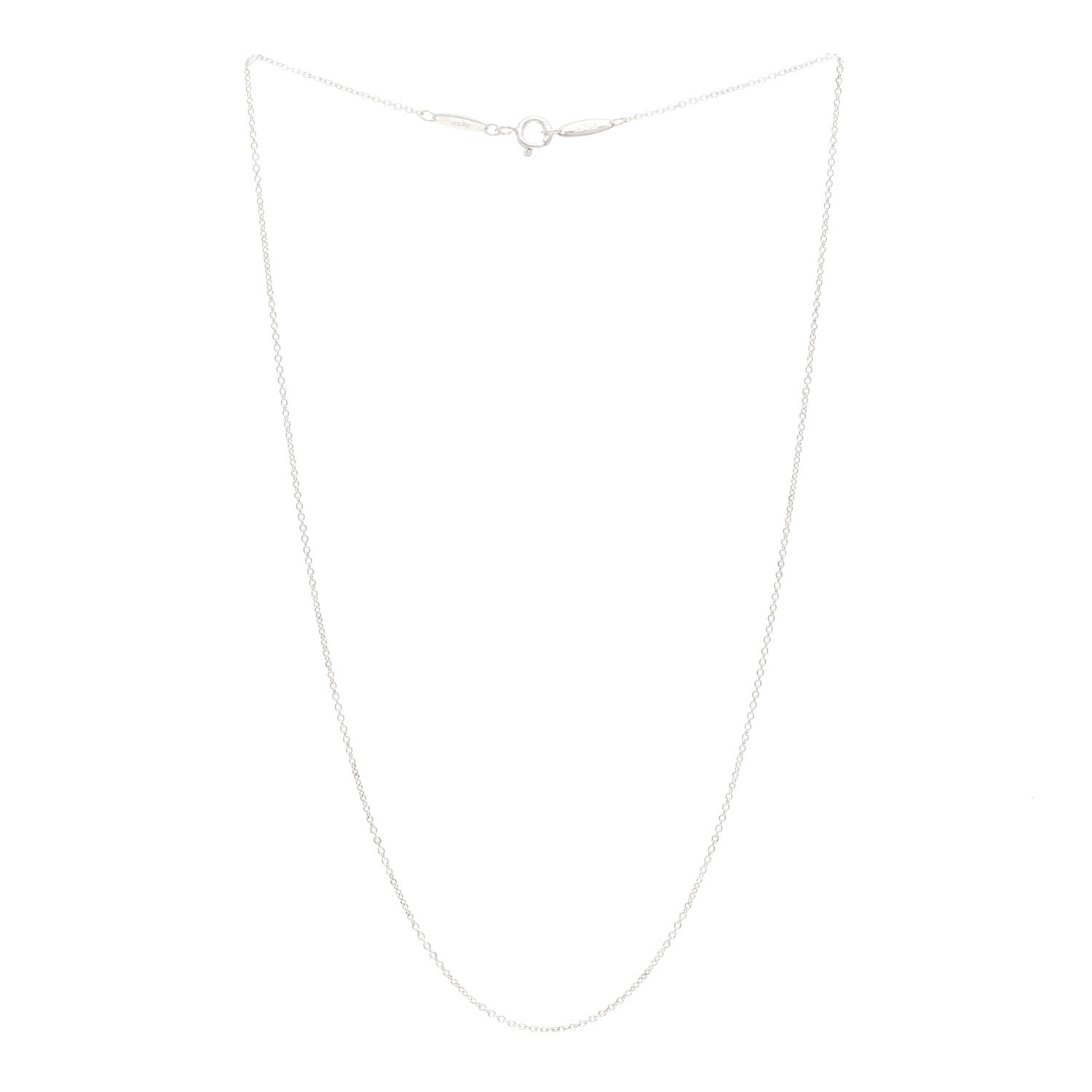 Tiffany Sterling Silver Chain Necklace 16" 3 of 4