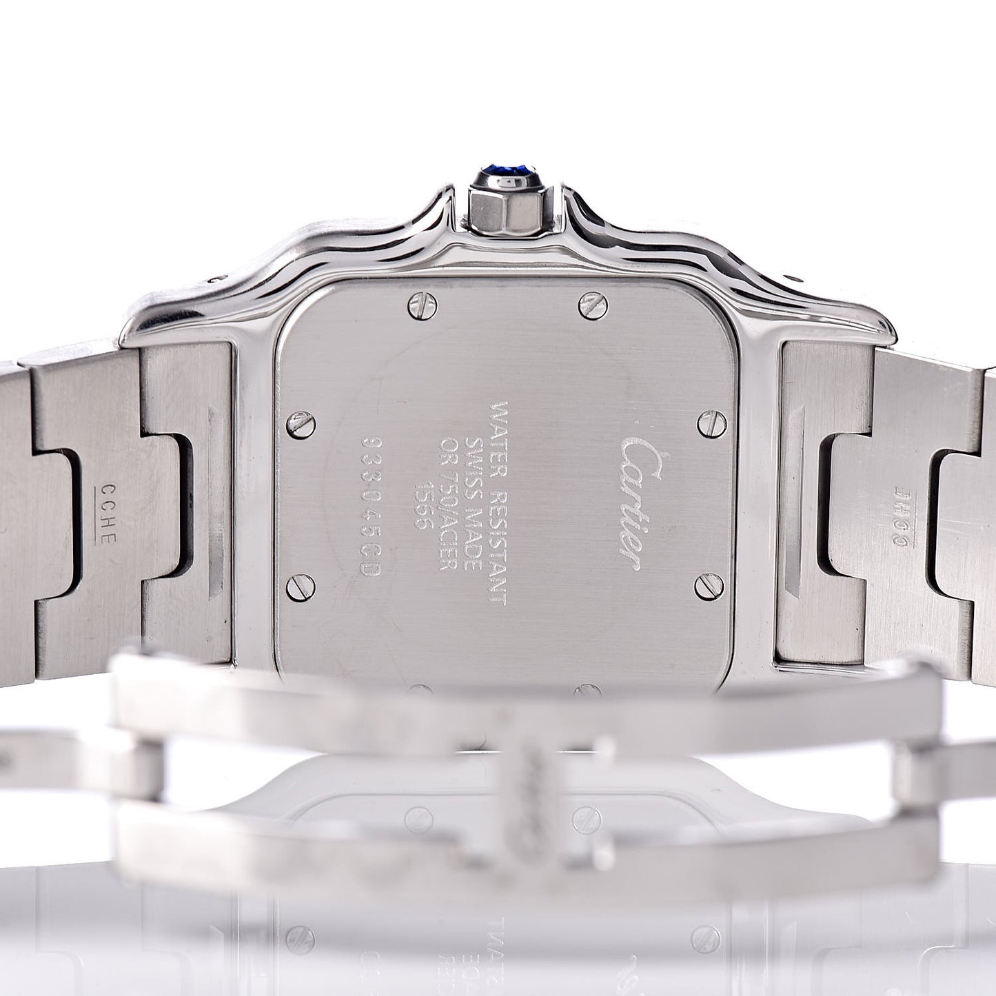 Stainless Steel 18K Yellow Gold 29mm Santos De Galbee Quartz Watch