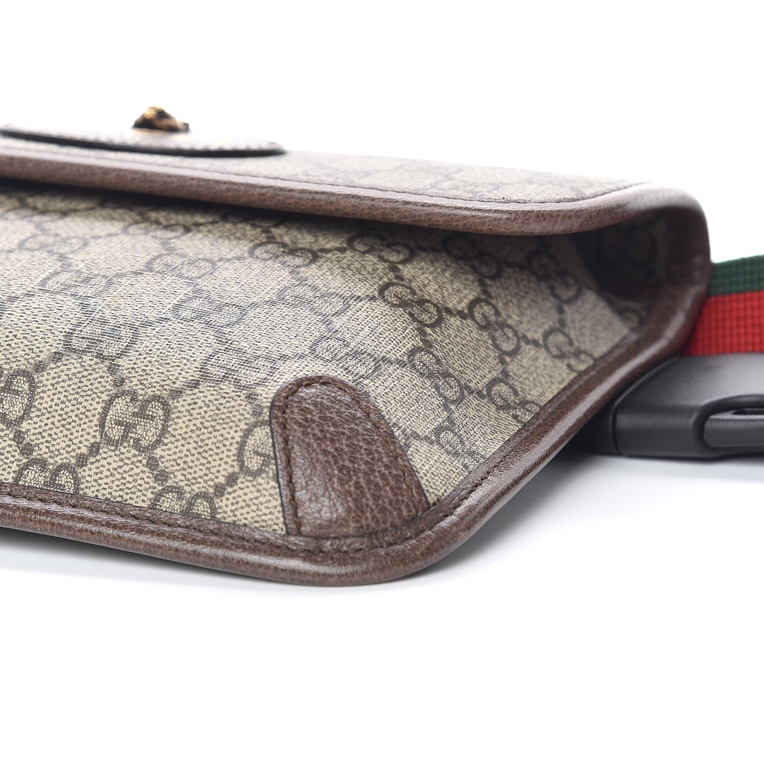 Gucci GG Supreme Monogram Neo Vintage Web Belt Bag Brown 9 of 10