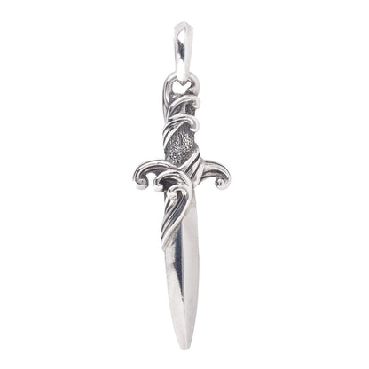 David Yurman Sterling Silver Waves Dagger Amulet Pendant 1 of 3