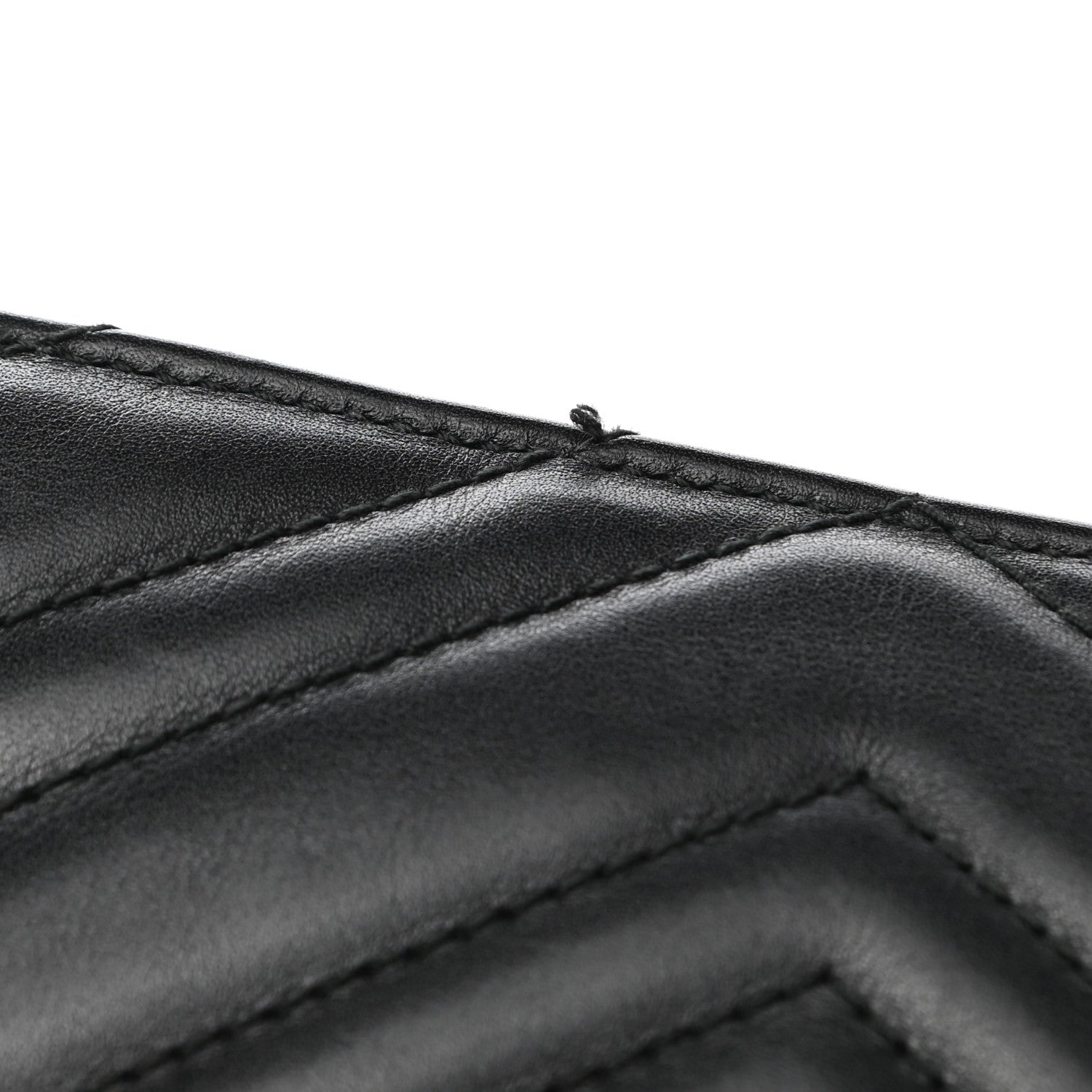 Gucci Calfskin Matelasse Large GG Marmont Zip Pouch Black 11 of 11