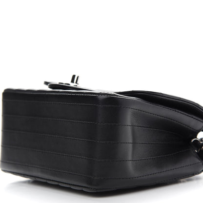Chanel Lambskin Chevron Quilted Mini Square Flap Black 9 of 9