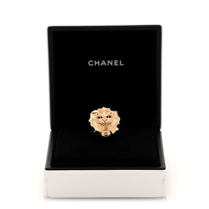 Chanel 18K Yellow Gold Sous Le Signe Du Lion Ring 50 5.25 5 of 5