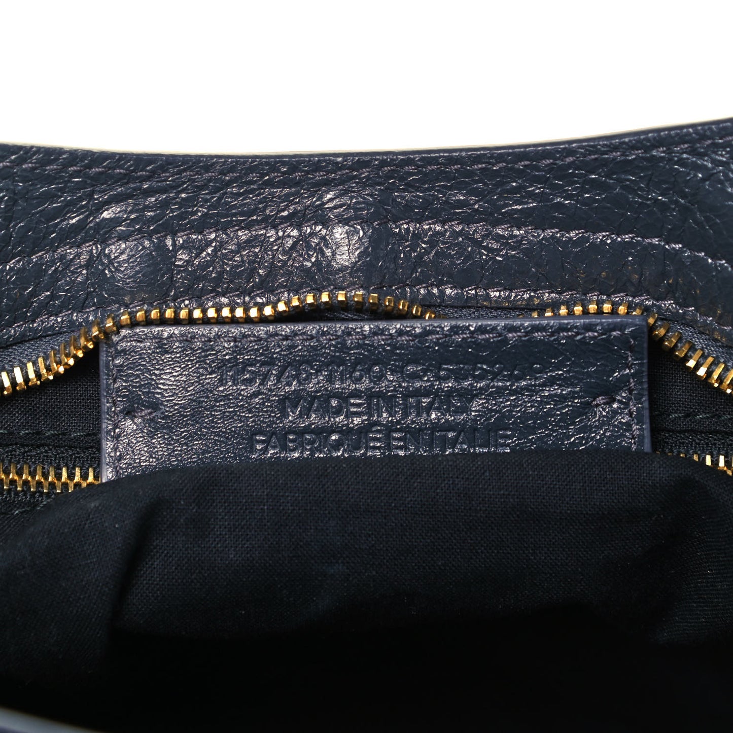 Agneau Classic Gold Hardware City Gris Fossile Anthracite