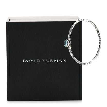 David Yurman Sterling Silver Blue Topaz 3mm Chatelaine Bracelet 4 of 4