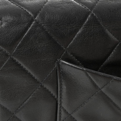Chanel Lambskin Quilted XL Jumbo Single Flap Black 23 of 24