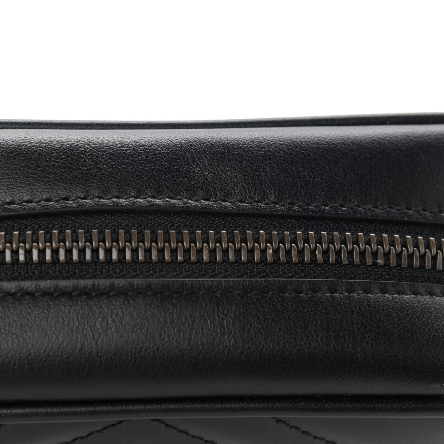 Calfskin Matelasse Mini GG Marmont Chain Shoulder Bag Black