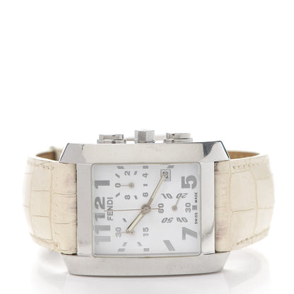 Fendi Stainless Steel Alligator 32mm Orologi Quartz Watch 2 of 6