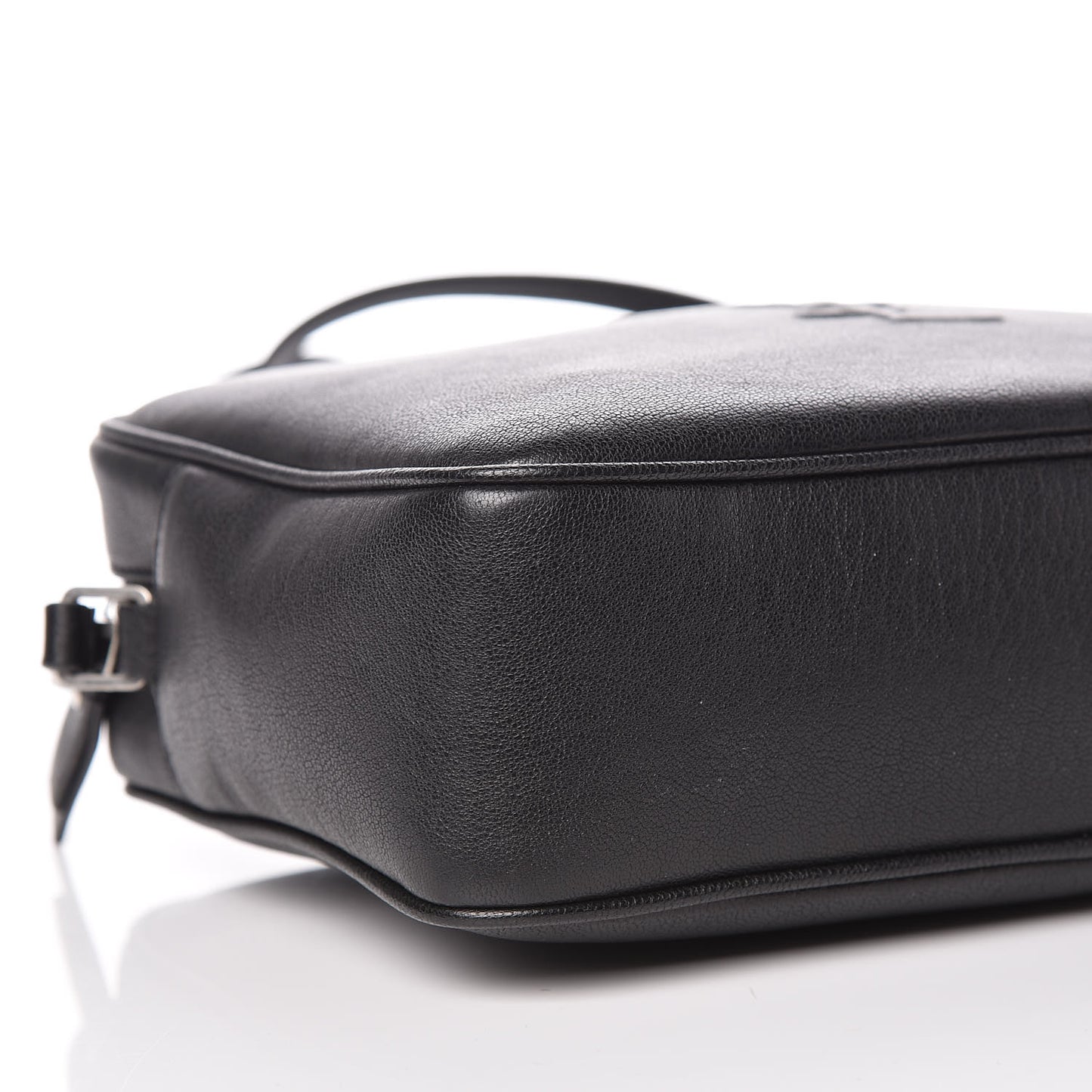 Lambskin Monogram Small Lou Camera Bag Black