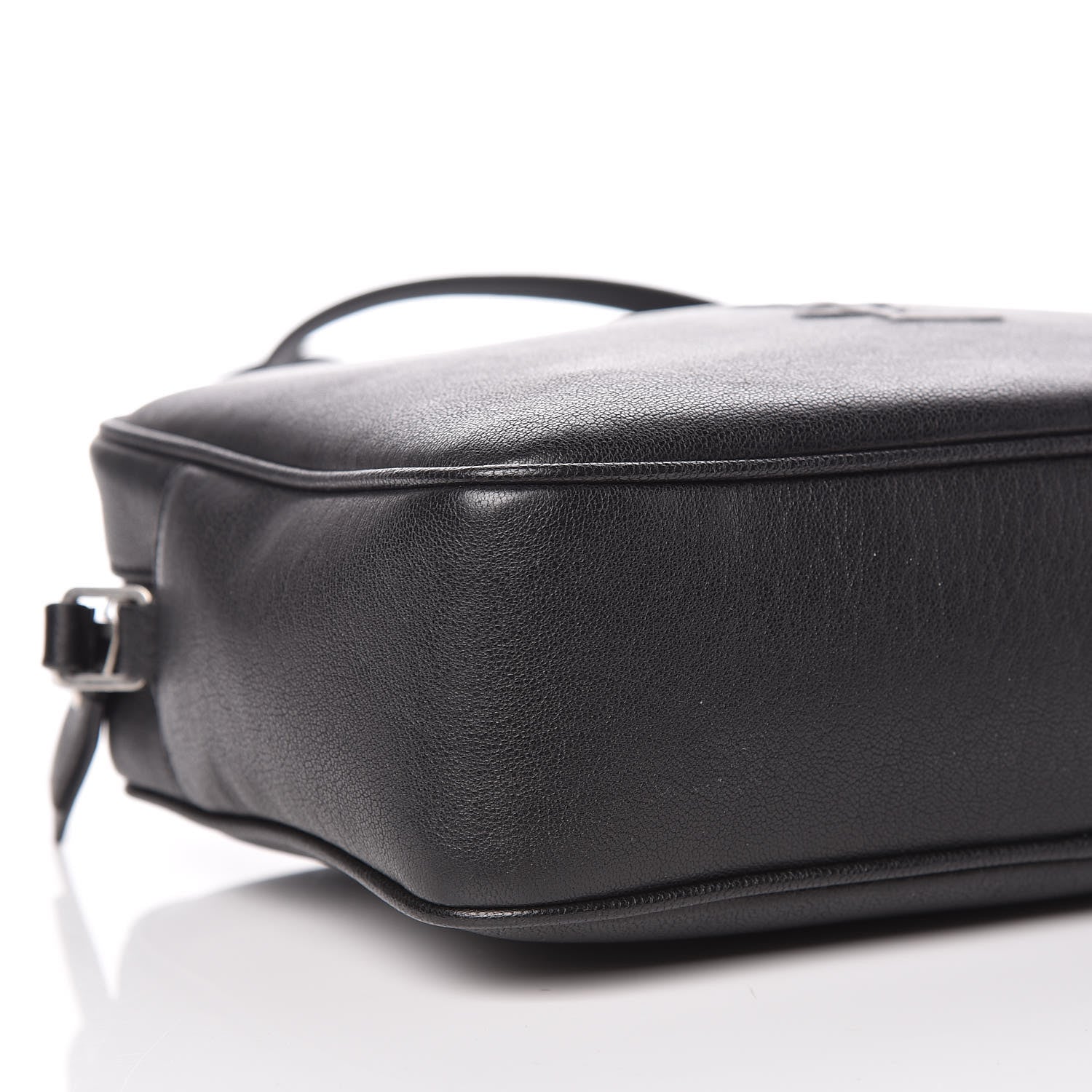 Saint Laurent Lambskin Monogram Small Lou Camera Bag Black 8 of 9