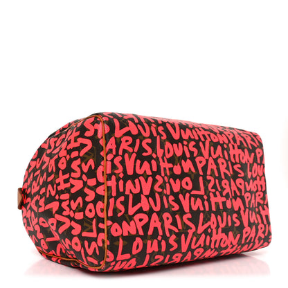 Louis Vuitton Monogram Graffiti Speedy 30 Fuchsia 4 of 10