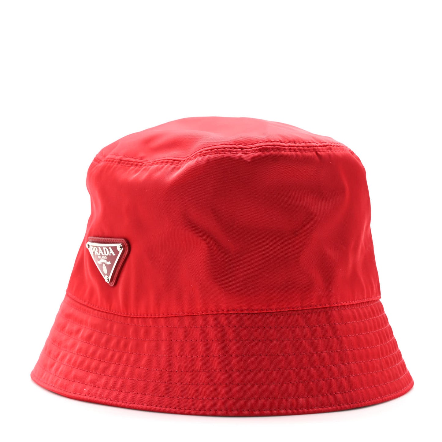 Tessuto Nylon Bucket Hat M Rosso