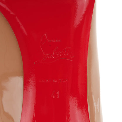 Christian Louboutin Patent Decollete 554 85 Pumps 41 Nude 6 of 8