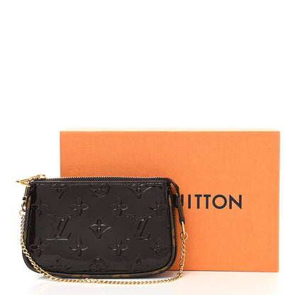 Louis Vuitton Vernis Monogram Mini Pochette Accessories Amarante 7 of 7