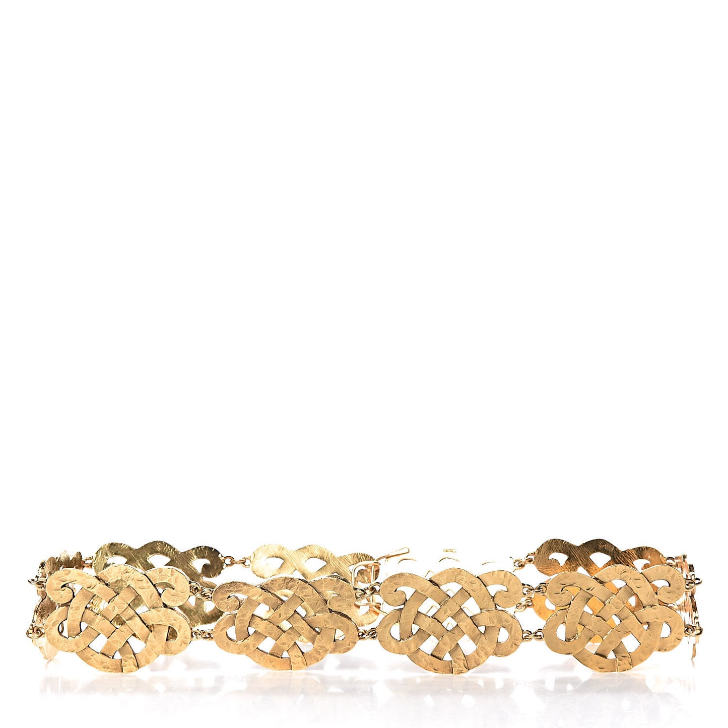 Hammered Chain Belt Gold