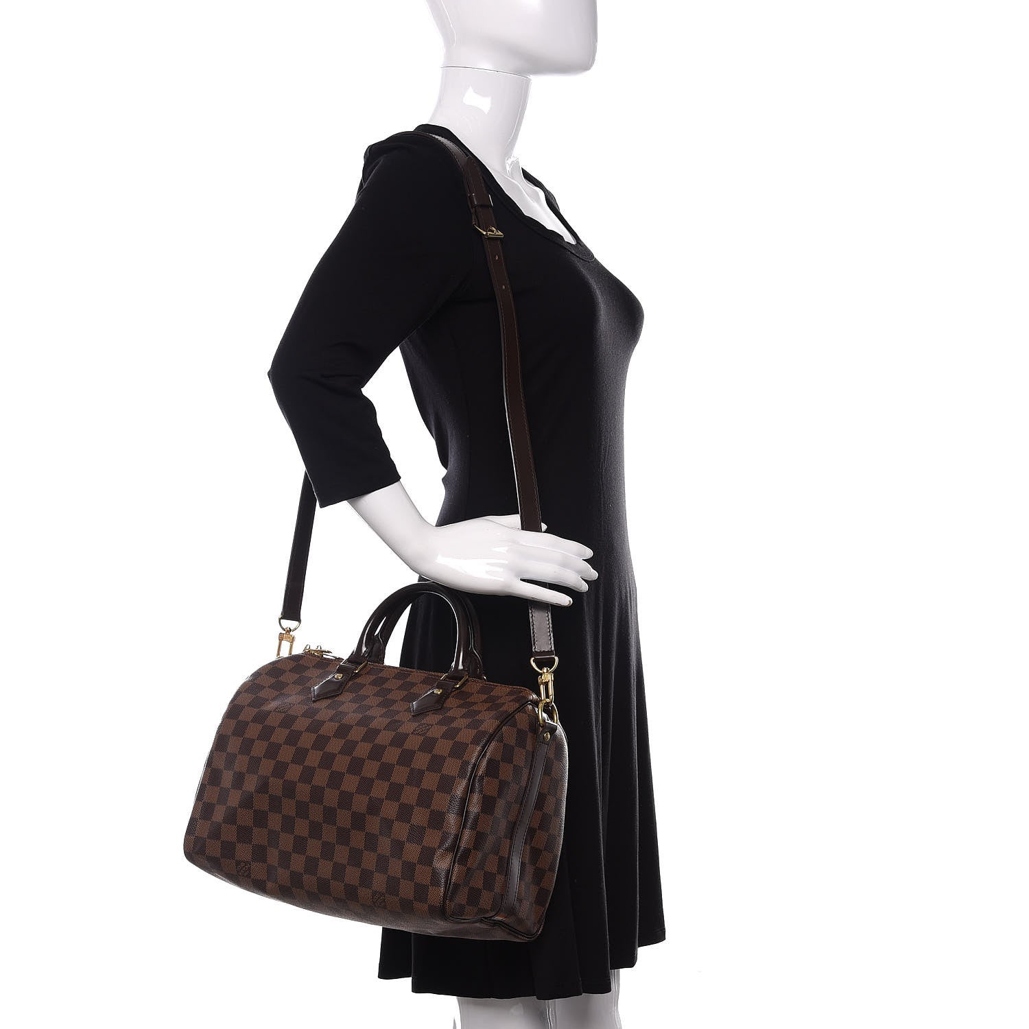 Louis Vuitton Damier Ebene Speedy Bandouliere 30 2 of 14
