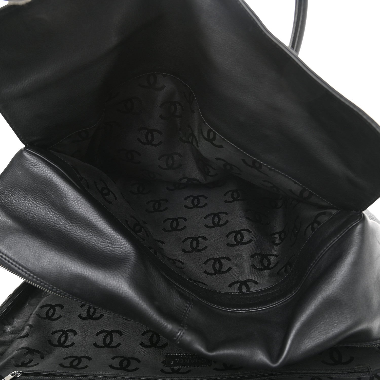 Chanel Lambskin Timeless CC Duffle Bag Black 7 of 10