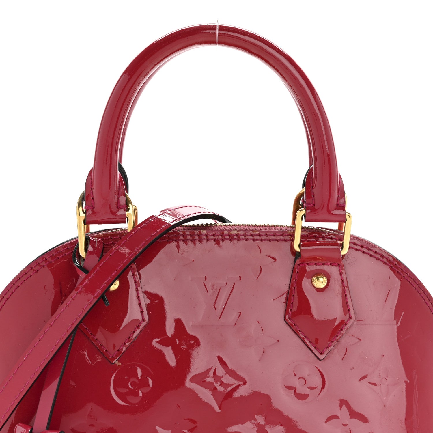 Louis Vuitton Vernis Alma BB Rose Indien 8 of 16