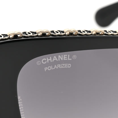 Chanel Acetate Butterfly Sunglasses 5540 Black 8 of 9