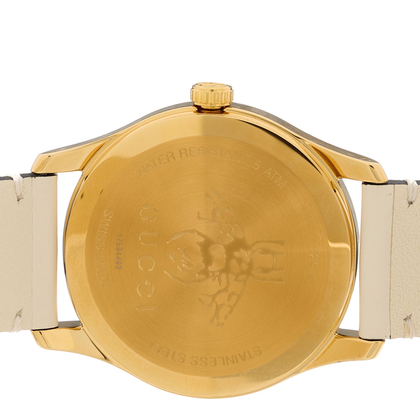 Stainless Steel Calfskin 38mm G-Timeless Bee Star Quartz Watch White