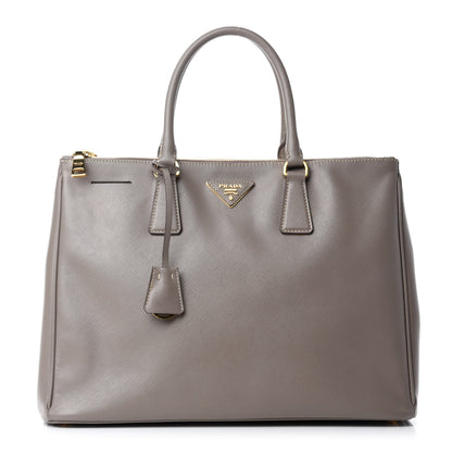 Prada Saffiano Lux Large Double Zip Tote Argilla 1 of 12