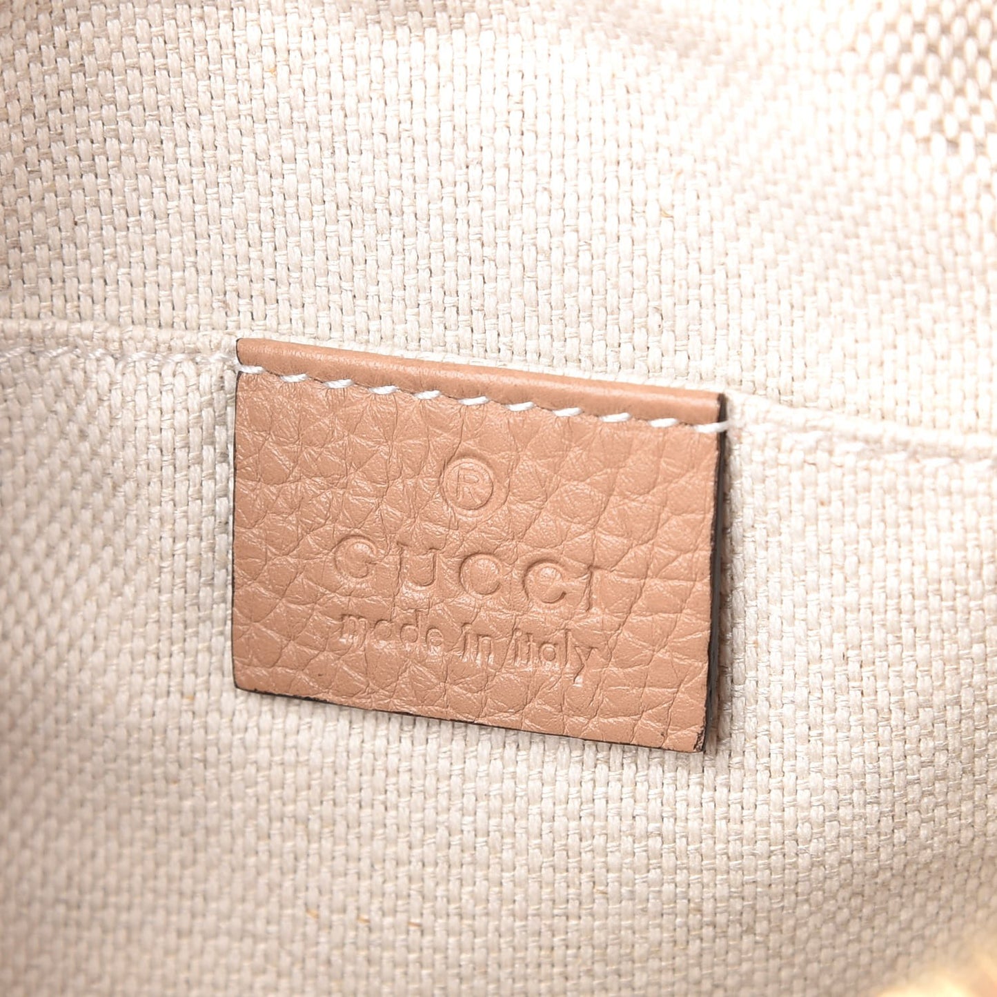 Pebbled Calfskin Small Soho Disco Bag Camelia