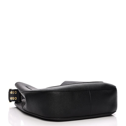Burberry Grainy Calfskin Small Elmstone Hobo Black 3 of 8