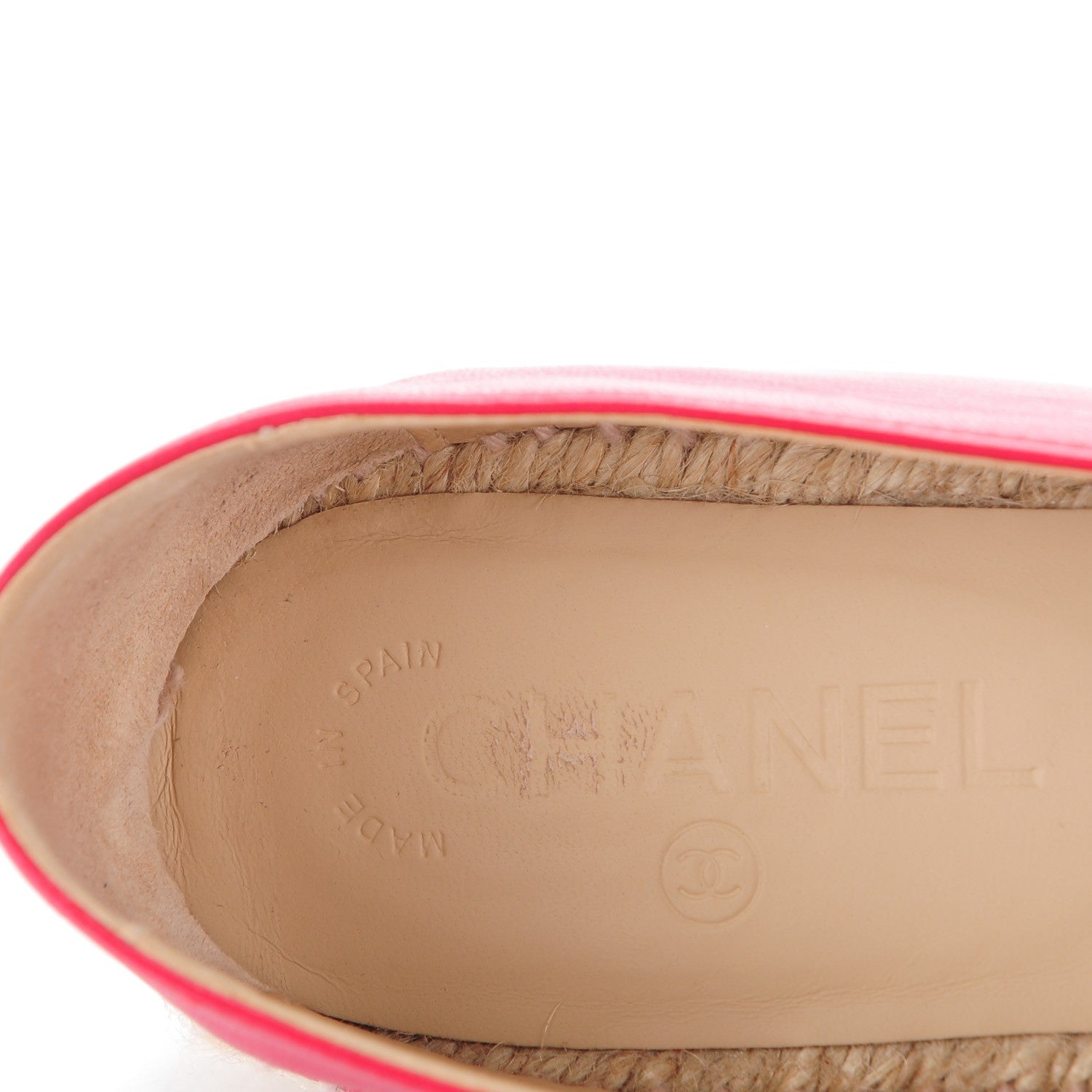 Chanel Lambskin CC Espadrilles 39 Red 9 of 10