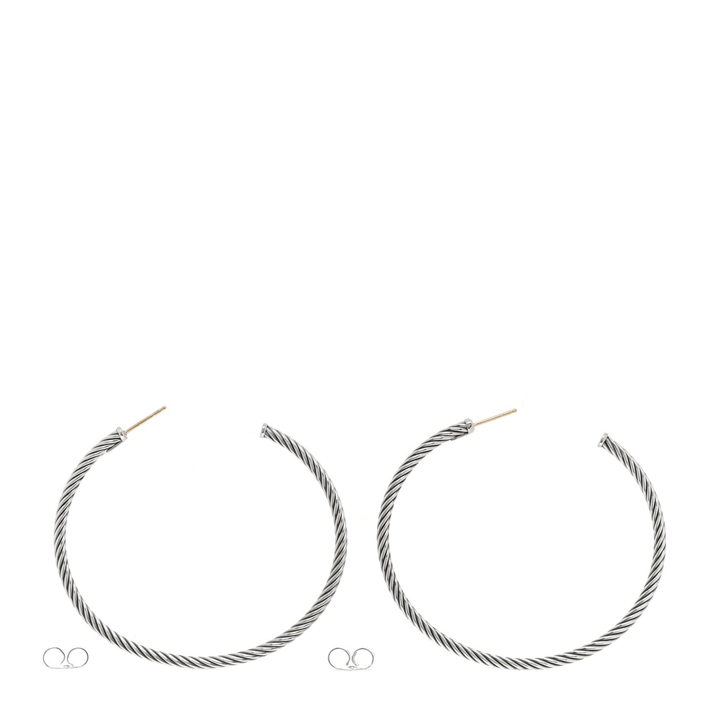 Sterling Silver Medium Cable Classics Hoop Earrings