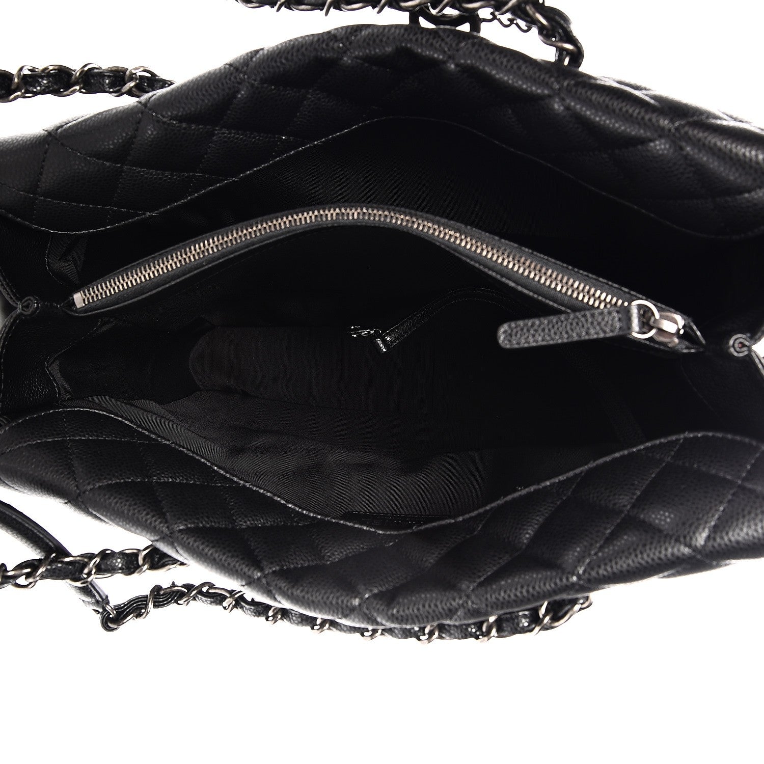 Chanel Caviar Quilted City Shopping Tote Black 5 of 10