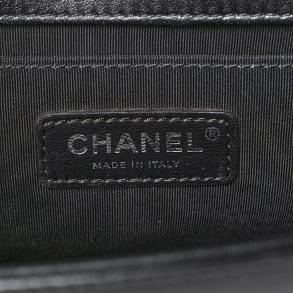 Chanel Lambskin Quilted Medium Boy Flap Black 6 of 15