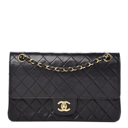 Chanel Lambskin Quilted Medium Double Flap Black 1 of 17