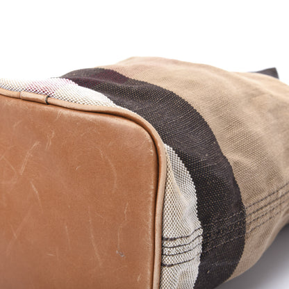 Burberry Canvas Mega Check Mini Ashby Tassel Crossbody Saddle Brown 6 of 10