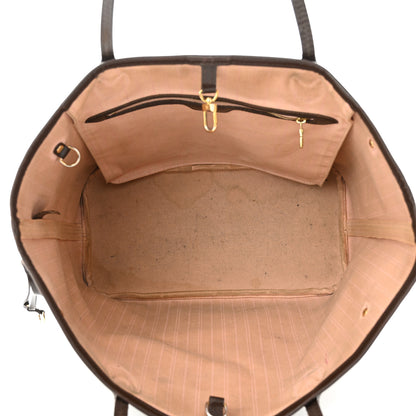 Louis Vuitton Damier Ebene Neo Neverfull MM Rose Ballerine 5 of 16