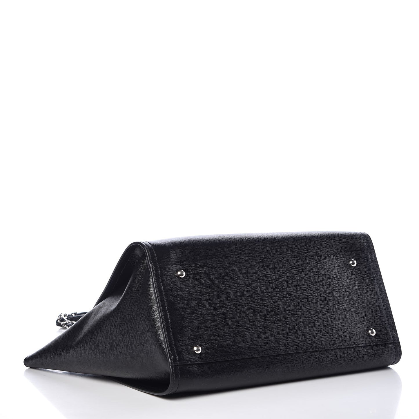 Caviar Small Studded Deauville Tote Black