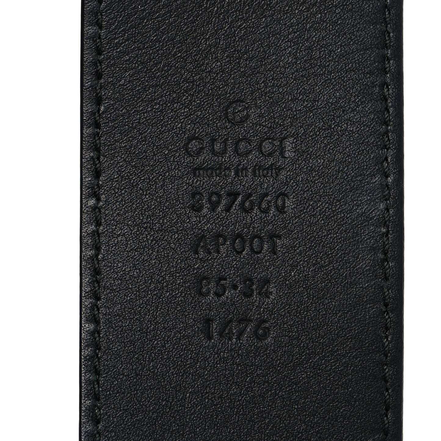 Calfskin Double G 40mm Belt 85 34 Black