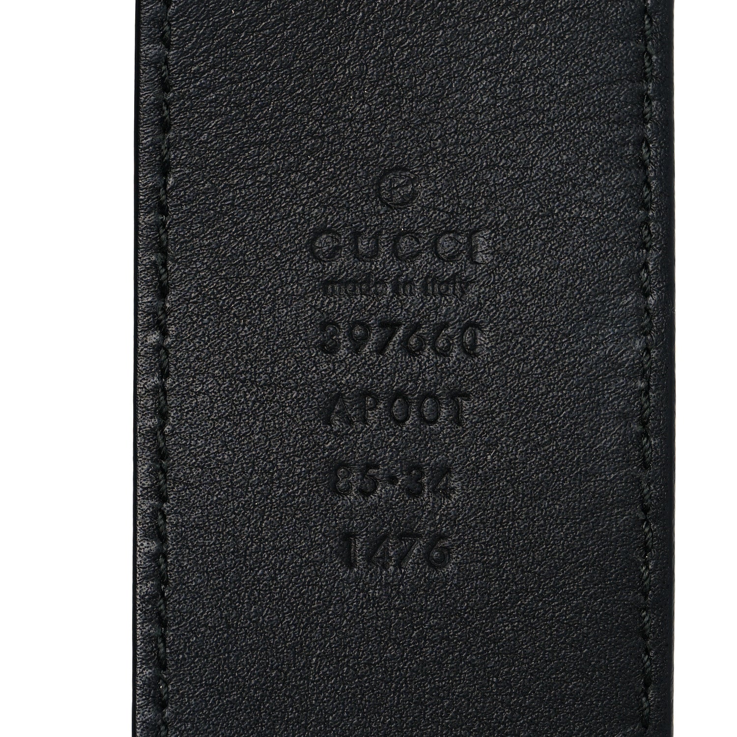 Gucci Calfskin Double G 40mm Belt 85 34 Black 3 of 5