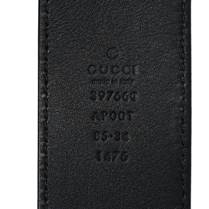 Gucci Calfskin Double G 40mm Belt 85 34 Black 3 of 5