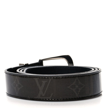 Louis Vuitton Glaze Calfskin Monogram Eclipse Ouest 30mm Belt 95 38 2 of 5