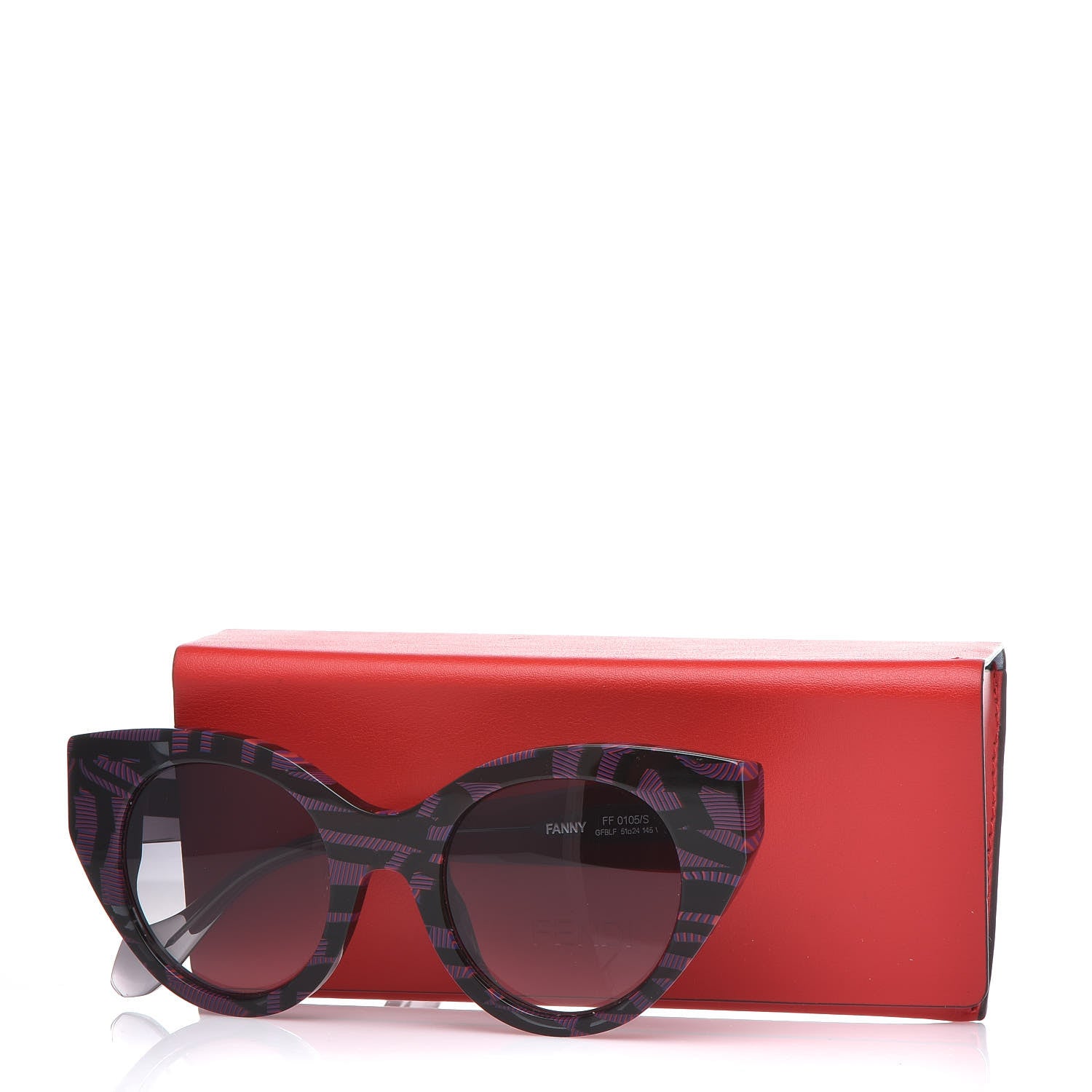 Fendi Cat Eye Fanny Sunglasses FF 0105/S Grey 7 of 7