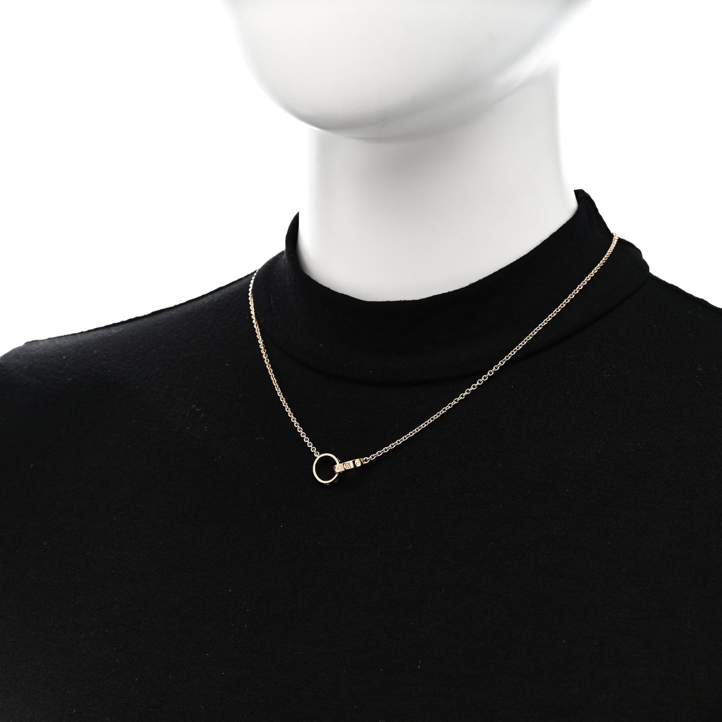 18K Yellow Gold Interlocking LOVE Necklace